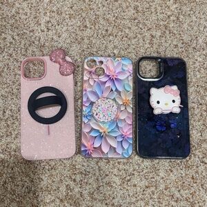 iPhone 15 plus phone cases x3